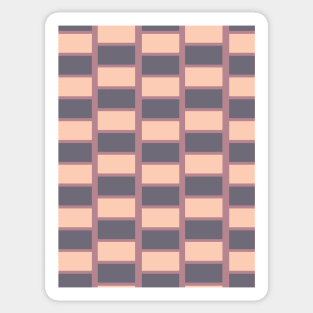 Rectangular Seamless Pattern - Optical Illusion 015#002 Sticker